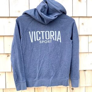 Women’s Victoria Sport Lightweight Gray Hoodie-XS